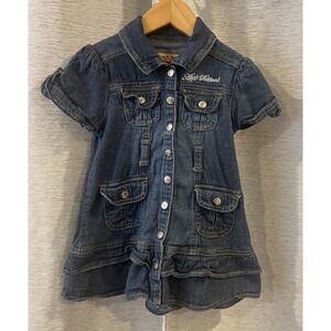 Vintage Apple Bottoms Denim Dress‎ Toddler Size 2T